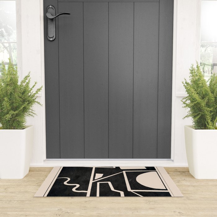 Modern Abstract Minimal Shapes 39 Welcome Mat Gallery Image 3