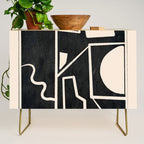 Modern Abstract Minimal Shapes 39 Credenza Gallery Image 1
