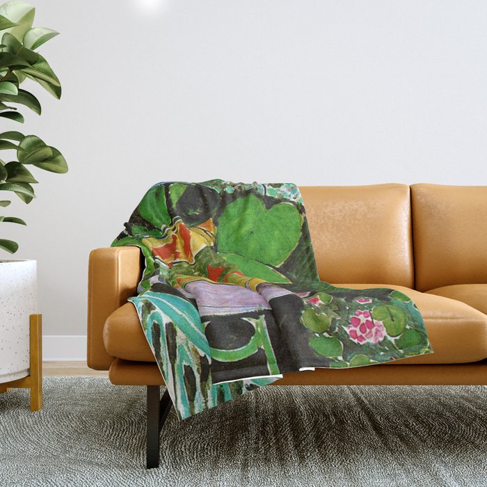 Henri Matisse Goldfish Throw Blanket Gallery Image 1