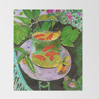 Henri Matisse Goldfish Throw Blanket Gallery Image 2