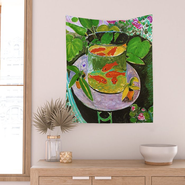 Henri Matisse Goldfish Wall Tapestry Gallery Image 2