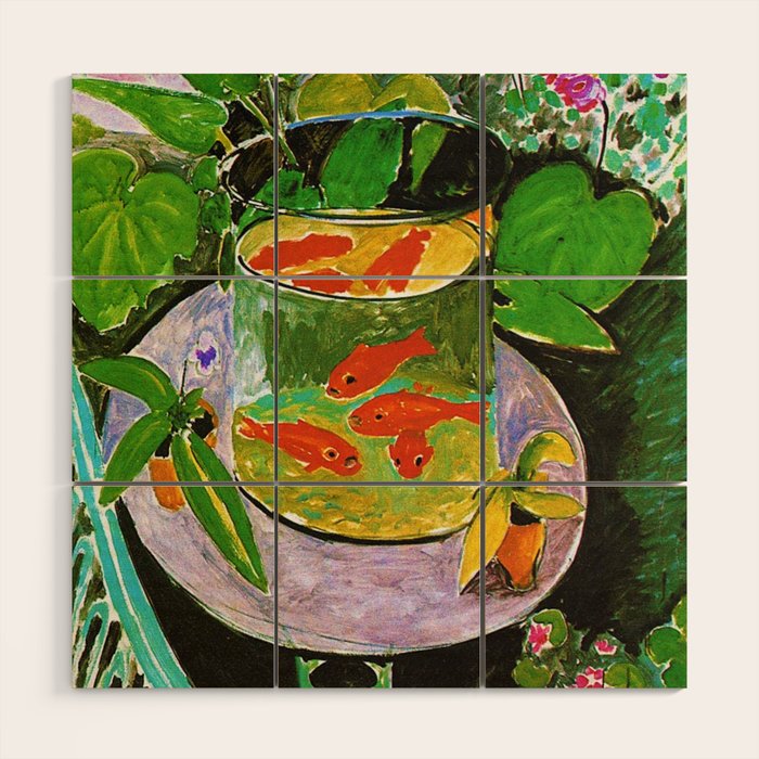Henri Matisse Goldfish Wood Wall Art Gallery Image 1