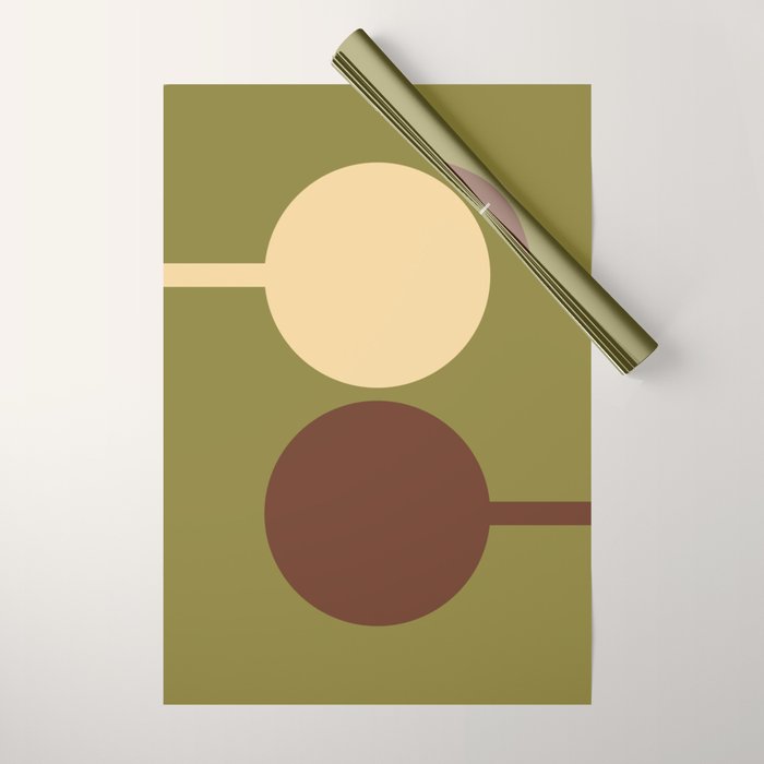 Mid Century 32D Wrapping Paper Gallery Image 1