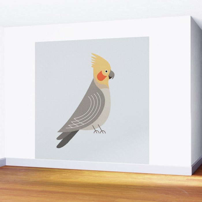 Whimsy Cockatiel Wall Mural Gallery Image 2
