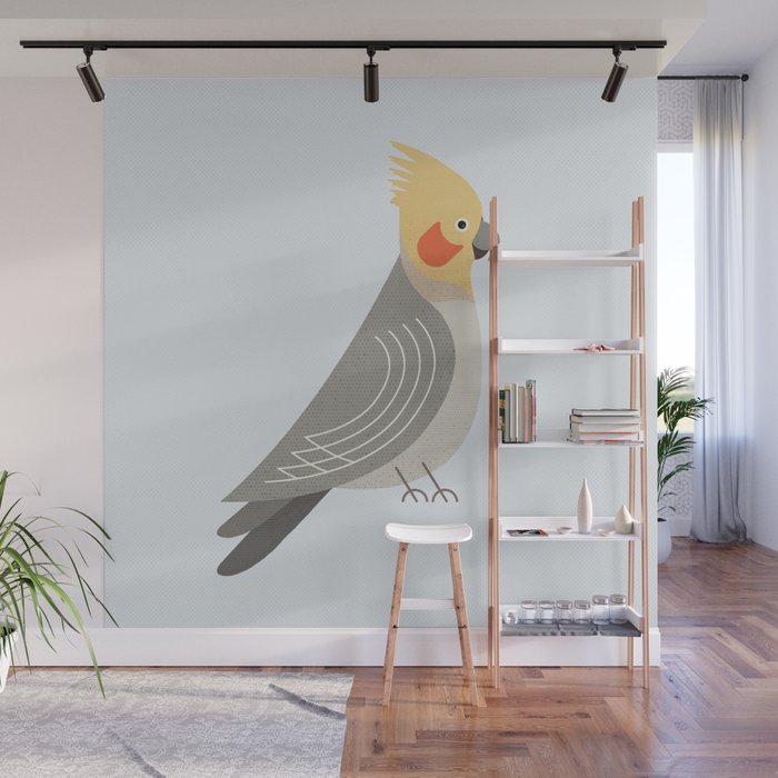 Whimsy Cockatiel Wall Mural Gallery Image 1