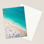 Beach Aesthetic Photography - Aerial View Stationery Card Gallery Image 2