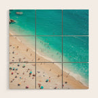 Beach Aesthetic Photography - Aerial View Wood Wall Art Gallery Image 1