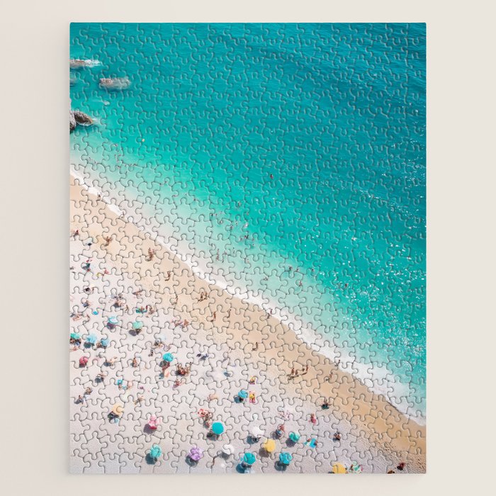 Beach Aesthetic Photography - Aerial View Jigsaw Puzzle Gallery Image 1