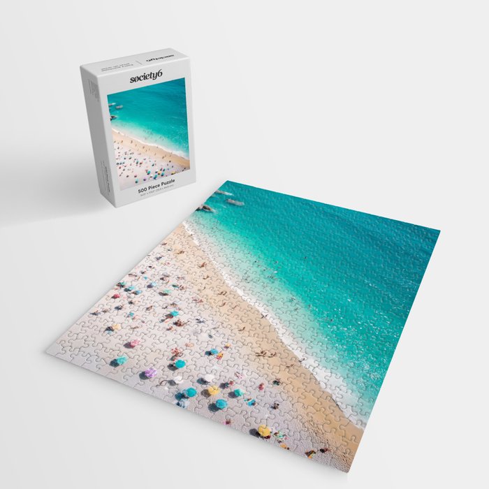 Beach Aesthetic Photography - Aerial View Jigsaw Puzzle Gallery Image 2