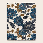 Modern Navy Floral Elegance Notebook Gallery Image 4