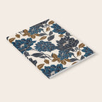 Modern Navy Floral Elegance Notebook Gallery Image 2