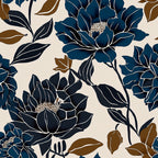 Modern Navy Floral Elegance Coffee Mug Gallery Image 2