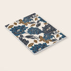 Modern Navy Floral Elegance Notebook Gallery Image 3