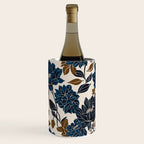 Modern Navy Floral Elegance Wine Chiller Gallery Image 3