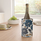 Modern Navy Floral Elegance Wine Chiller Gallery Image 4
