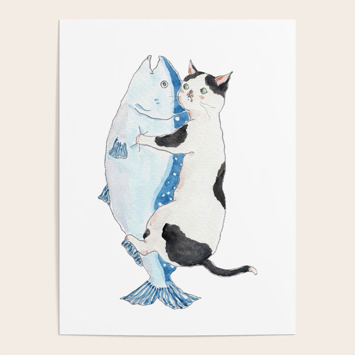 salmon cat Poster Gallery Image 4