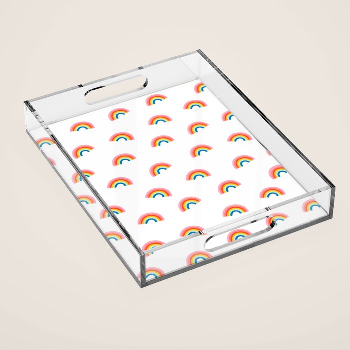 Happy Rainbow Acrylic Tray Gallery Image 1