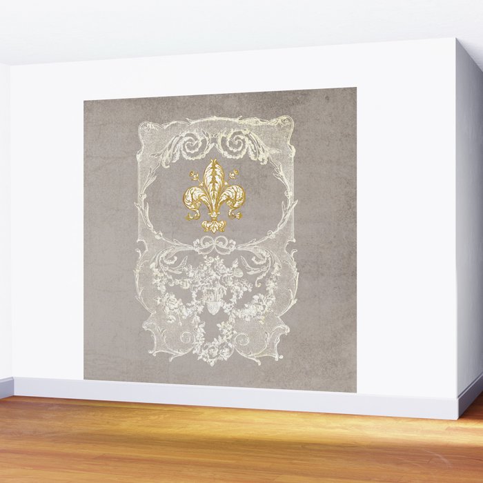 Fleur De Lis Wall Mural Gallery Image 2