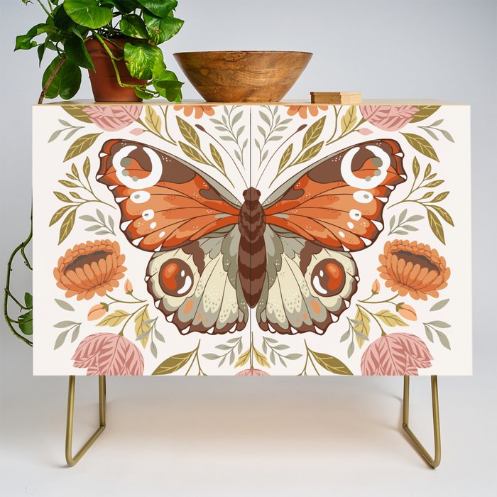 William Morris Inspired Butterfly Credenza Gallery Image 1