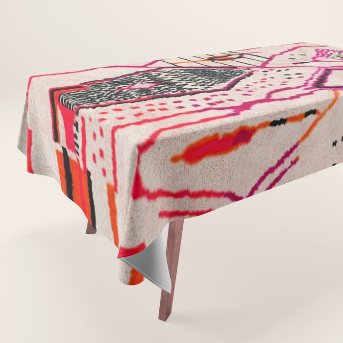 Heritage Oriental Moroccan Carpet Design Tablecloth Gallery Image 1