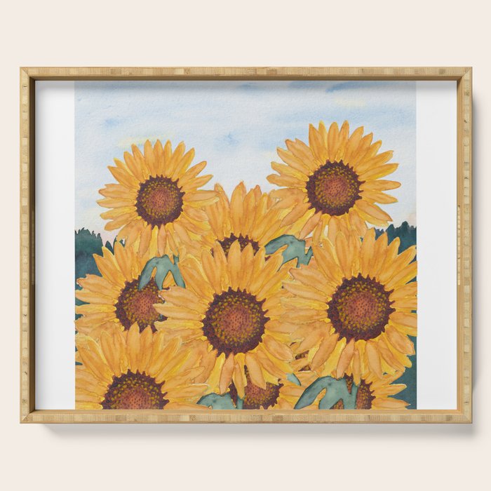 Sunflower_07 Serving Tray Gallery Image 1