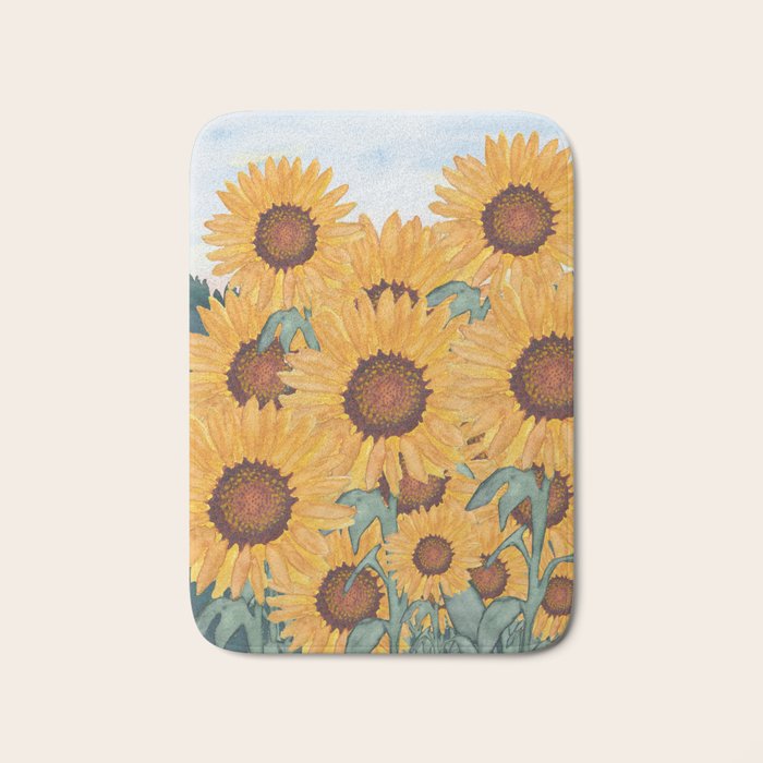 Sunflower_07 Bath Mat Gallery Image 1