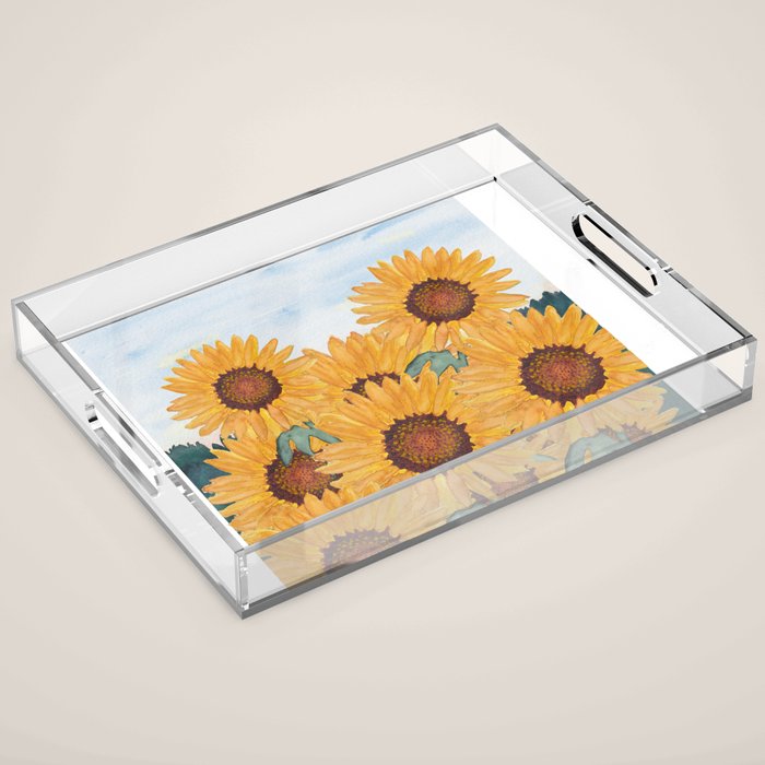 Sunflower_07 Acrylic Tray Gallery Image 1