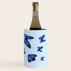Butterfly Blues | Blue Morpho Butterflies Collage Wine Chiller Gallery Image 3