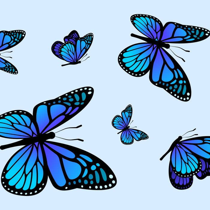 Butterfly Blues | Blue Morpho Butterflies Collage Coffee Mug Gallery Image 2