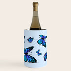 Butterfly Blues | Blue Morpho Butterflies Collage Wine Chiller Gallery Image 1
