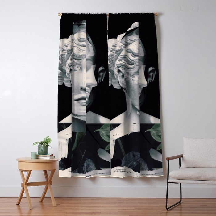 Abstract Portrait 10 Window Curtain Gallery Image 1
