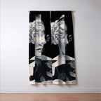 Abstract Portrait 10 Window Curtain Gallery Image 3