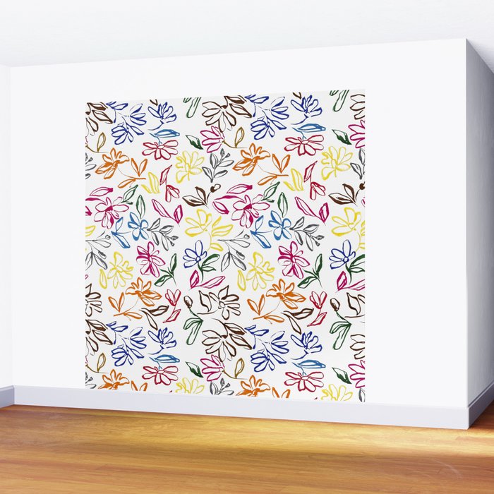 Picasso Dancing Flowers Wall Mural Gallery Image 2