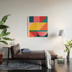 Geometric Shapes 39 Wood Wall Art Gallery Image 2