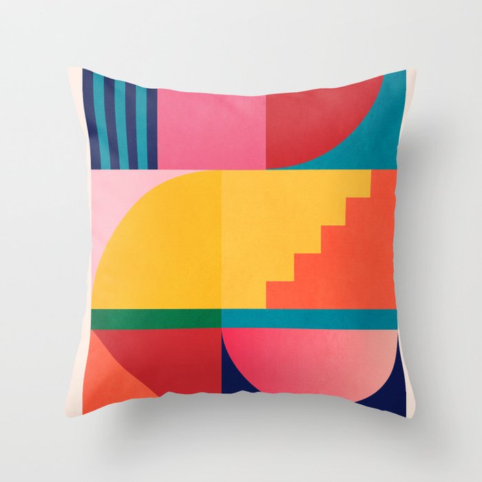 Geometric Shapes 39 Throw Pillow Gallery Image 1