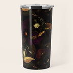 The Darkest Dutch Vintage Flowers Garden  Travel Mug Gallery Image 1
