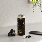 The Darkest Dutch Vintage Flowers Garden  Water Bottle Gallery Image 4