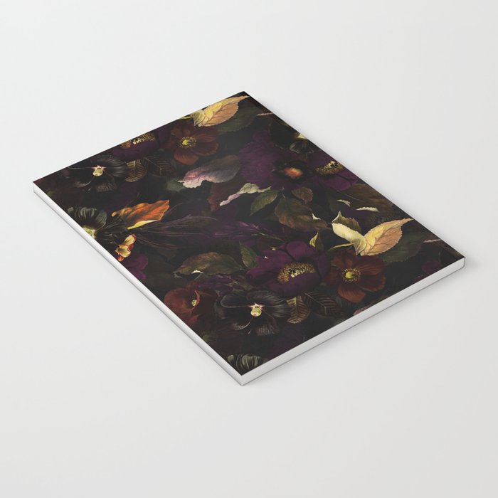 The Darkest Dutch Vintage Flowers Garden  Notebook Gallery Image 3
