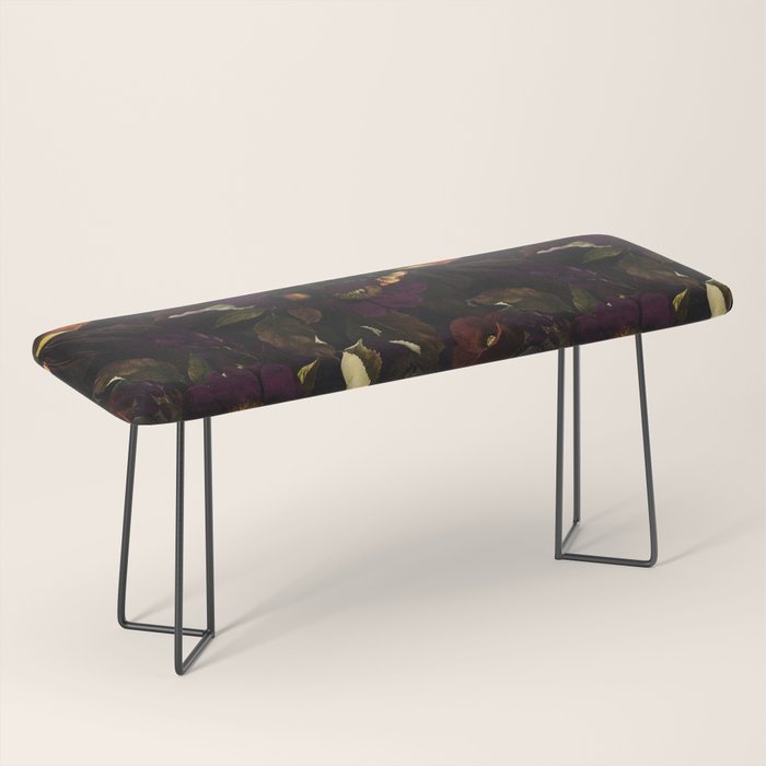 The Darkest Dutch Vintage Flowers Garden  Bench Gallery Image 1