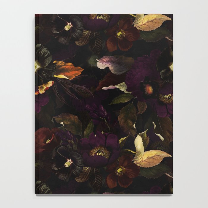 The Darkest Dutch Vintage Flowers Garden  Notebook Gallery Image 4