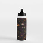 The Darkest Dutch Vintage Flowers Garden  Water Bottle Gallery Image 3