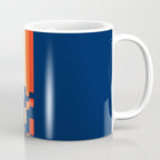 Classic 70s Style Abstract Rainbow Retro Stripes Pixel Drops - Ayako Coffee Mug Gallery Image 1