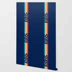 Classic 70s Style Abstract Rainbow Retro Stripes Pixel Drops - Ayako Wallpaper Gallery Image 2