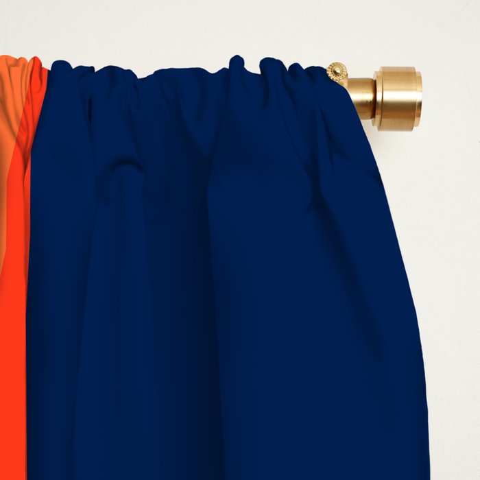 Classic 70s Style Abstract Rainbow Retro Stripes Pixel Drops - Ayako Window Curtain Gallery Image 2
