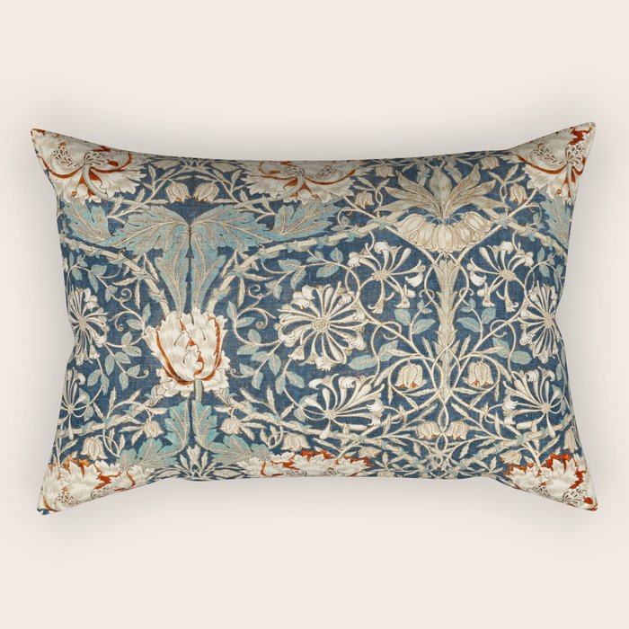 William Morris Honeysuckle  1876 Rectangular Pillow Gallery Image 1