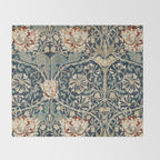 William Morris Honeysuckle  1876 Throw Blanket Gallery Image 2