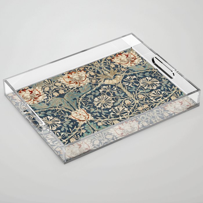 William Morris Honeysuckle  1876 Acrylic Tray Gallery Image 1