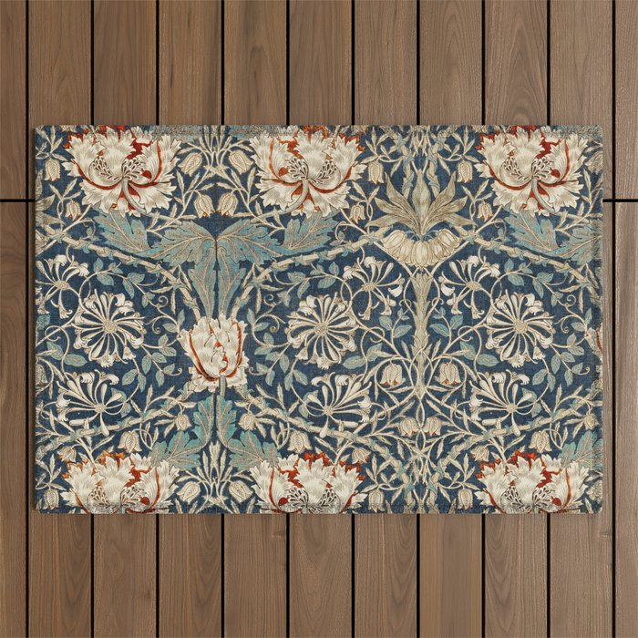 William Morris Honeysuckle  1876 Outdoor Rug Gallery Image 1
