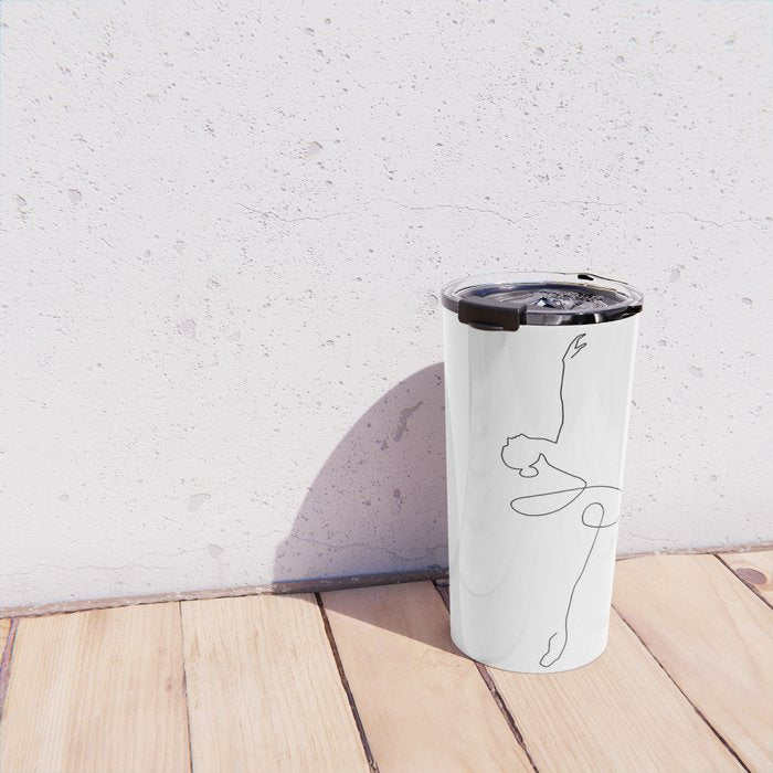 Abstract Ballerina Travel Mug Gallery Image 4
