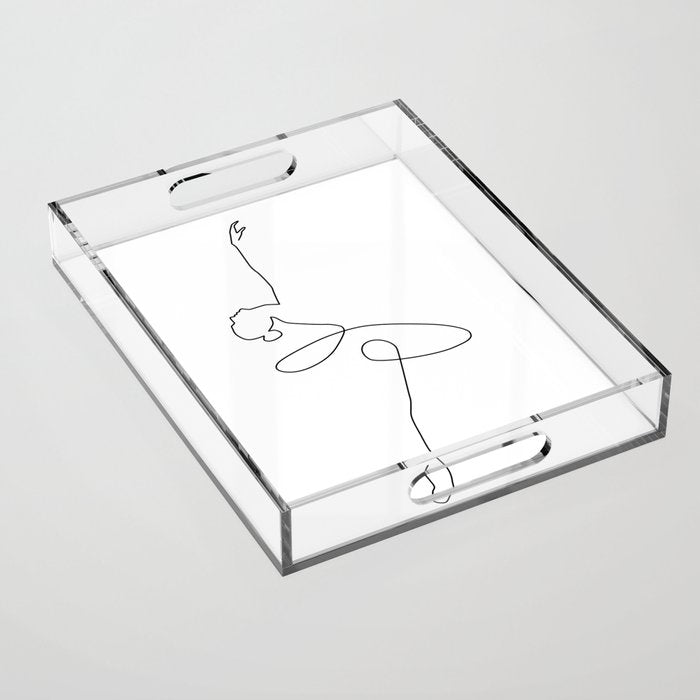 Abstract Ballerina Acrylic Tray Gallery Image 1